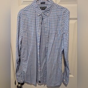 Rye Men’s Blue and Pink Gingham Button-Down Shirt